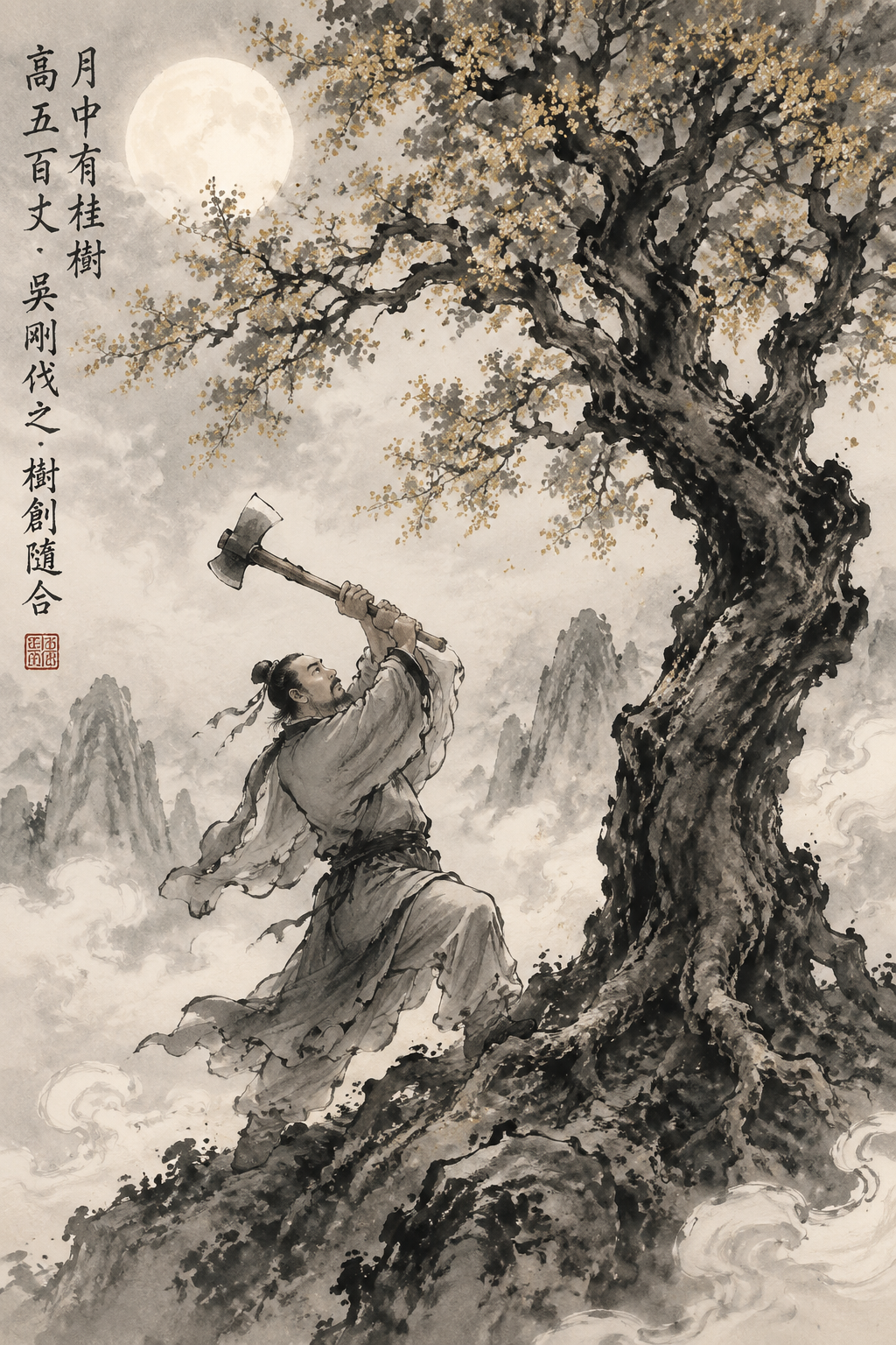 吴刚伐桂